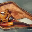 Zigarettenmundstück aus Meerschaum und Bernstein